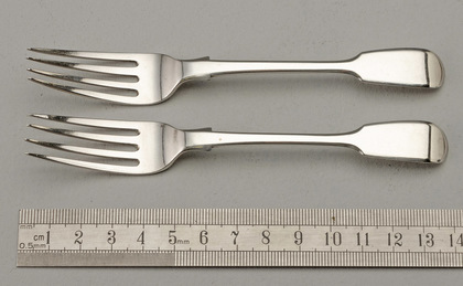 Cape Silver Konfyt Forks (Pair) - Cape Stub, William Moore